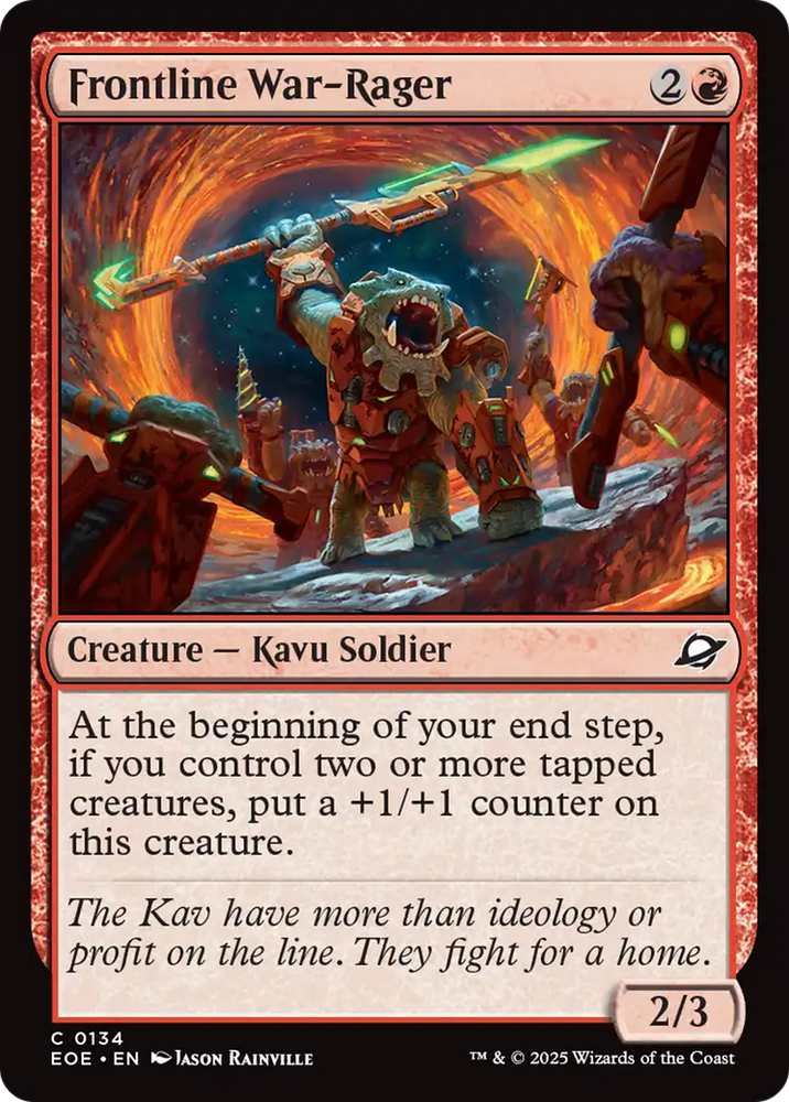Frontline War-Rager [Edge of Eternities] Magic: The Gathering