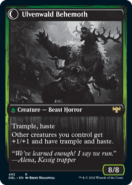 Ulvenwald Oddity // Ulvenwald Behemoth [Innistrad: Double Feature] Magic: The Gathering