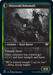Ulvenwald Oddity // Ulvenwald Behemoth [Innistrad: Double Feature] Magic: The Gathering