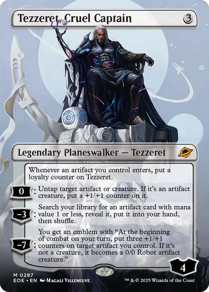 Tezzeret, Cruel Captain (Borderless) [Edge of Eternities] Magic: The Gathering