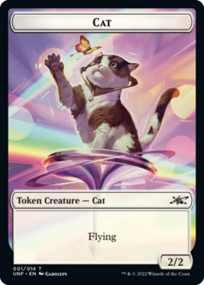 Cat // Food (11) Double-Sided Token [Unfinity Tokens] Magic: The Gathering