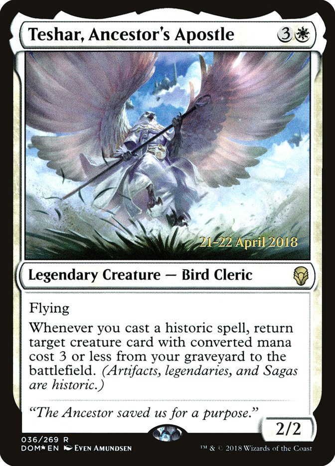 Teshar, Ancestor's Apostle [Dominaria Prerelease Promos] Magic: The Gathering