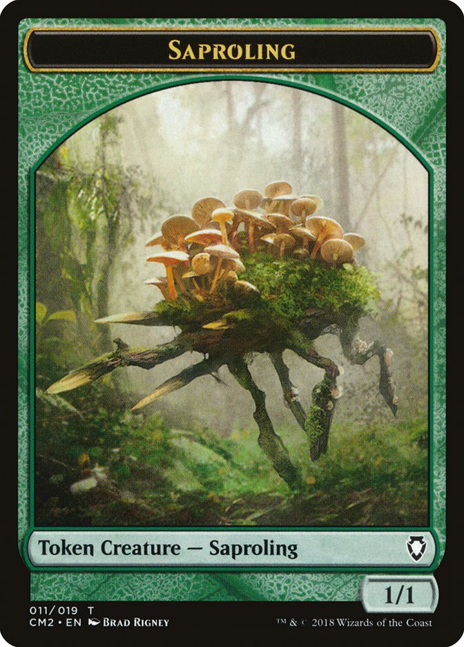Saproling Token [Commander Anthology Volume II Tokens] Magic: The Gathering