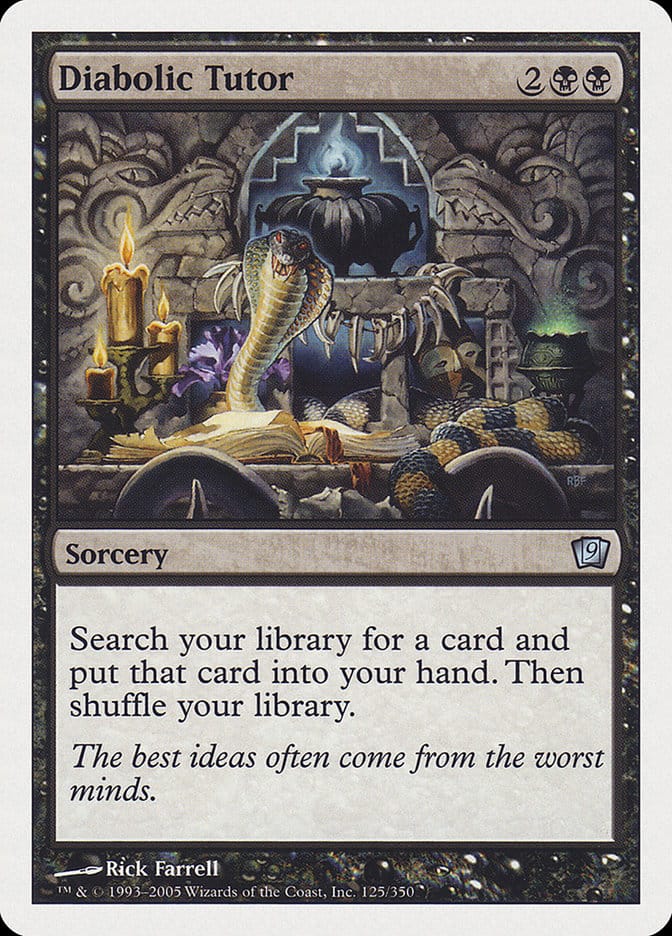 Diabolic Tutor [Ninth Edition] Magic: The Gathering