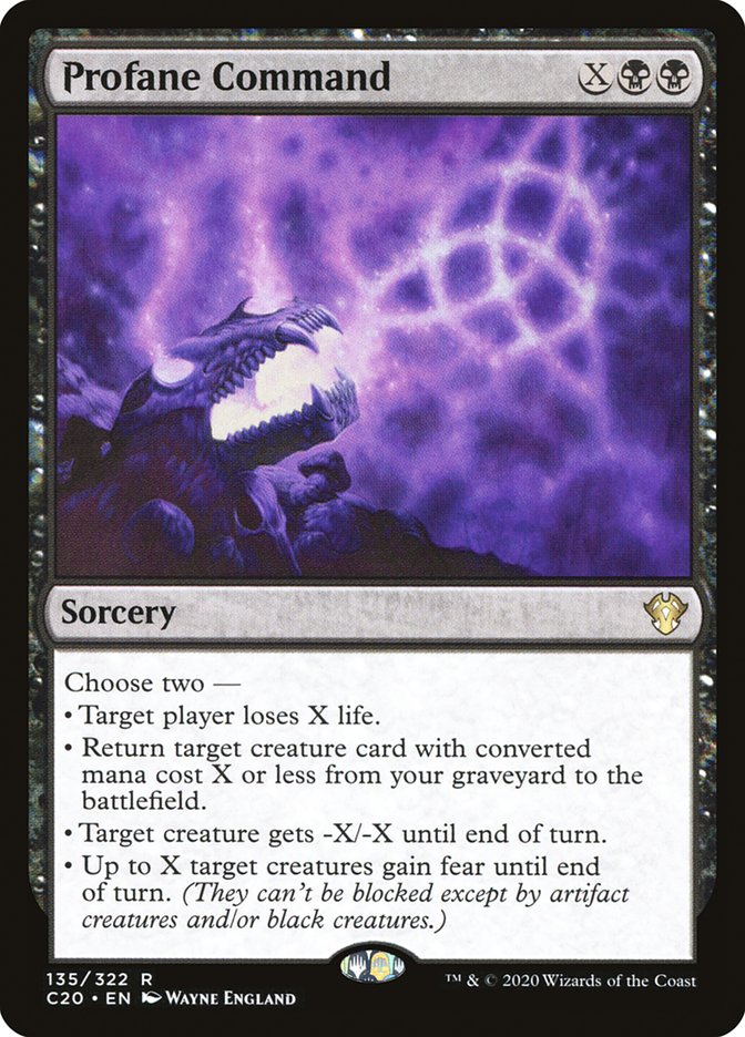 Profane Command [Commander 2020] Magic: The Gathering