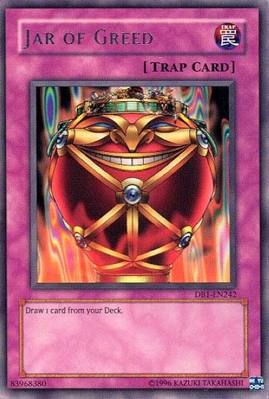 Jar of Greed [DB1-EN242] Rare - Yugioh Cards For Your TCG Needs!
