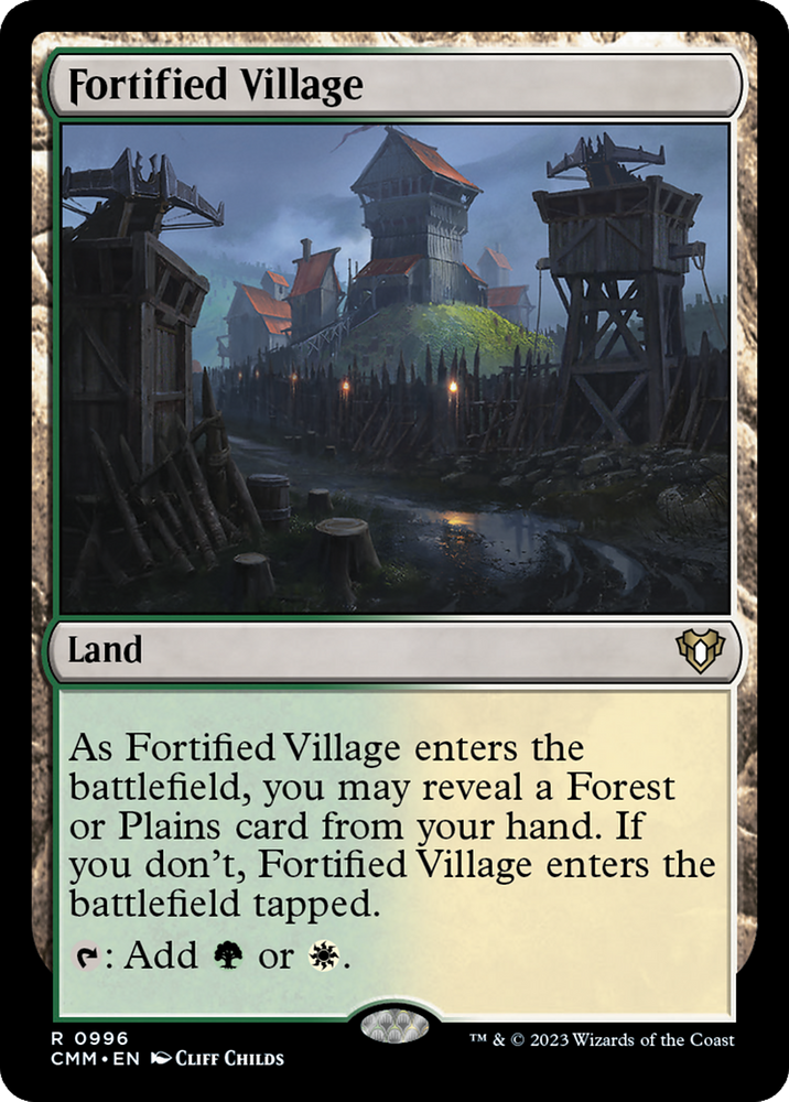 Fortified Village [Commander Masters] Magic: The Gathering