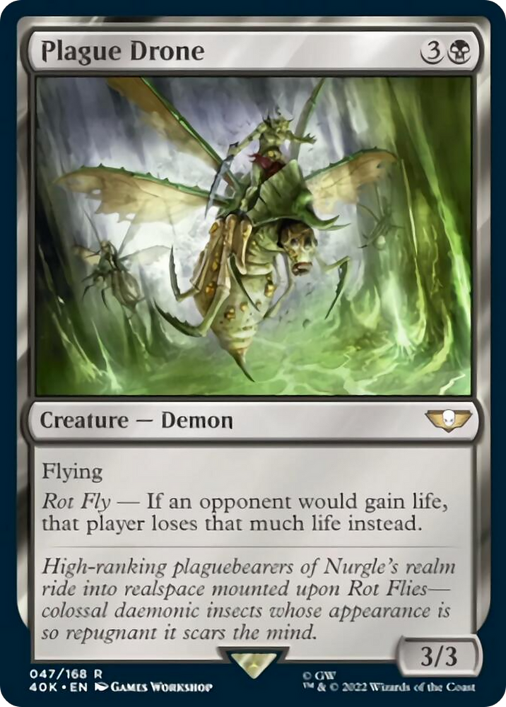Plague Drone (Surge Foil) [Warhammer 40,000] Magic: The Gathering