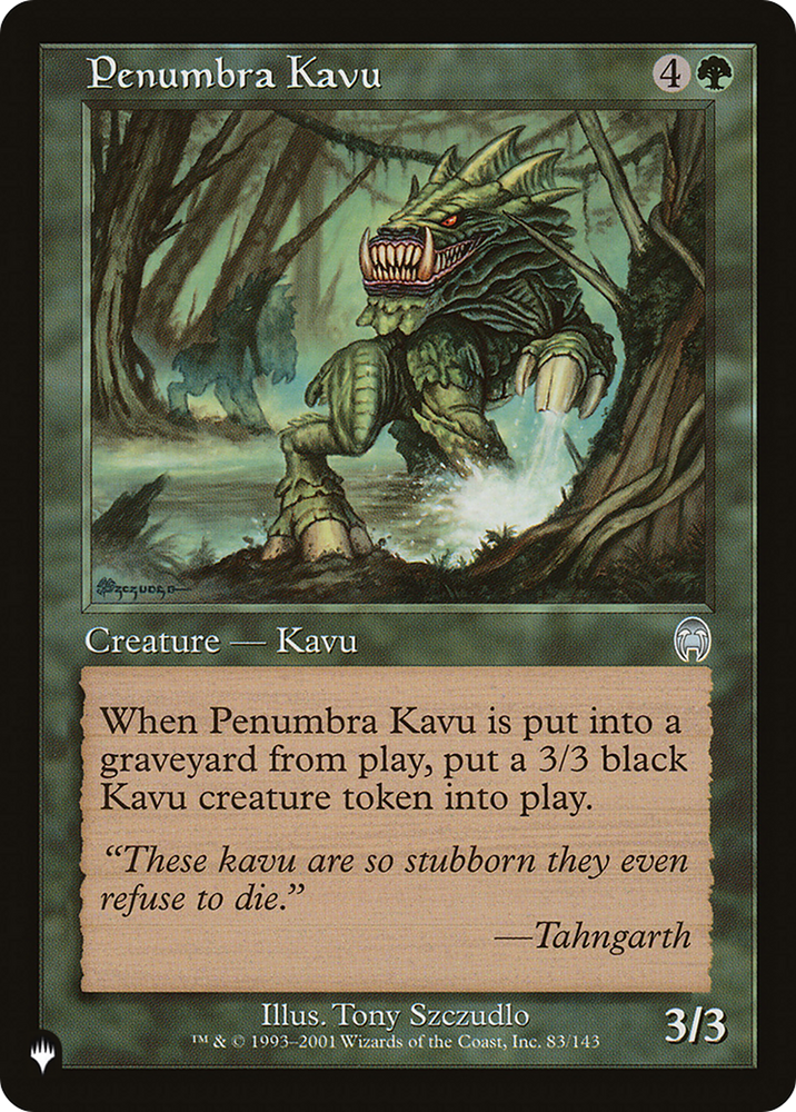 Penumbra Kavu [The List] Magic: The Gathering