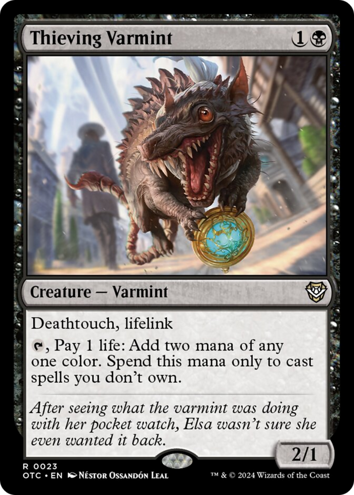Thieving Varmint [Outlaws of Thunder Junction Commander] Magic: The Gathering