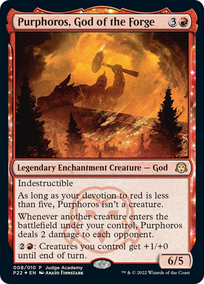 Purphoros, God of the Forge [Judge Gift Cards 2022] Magic: The Gathering