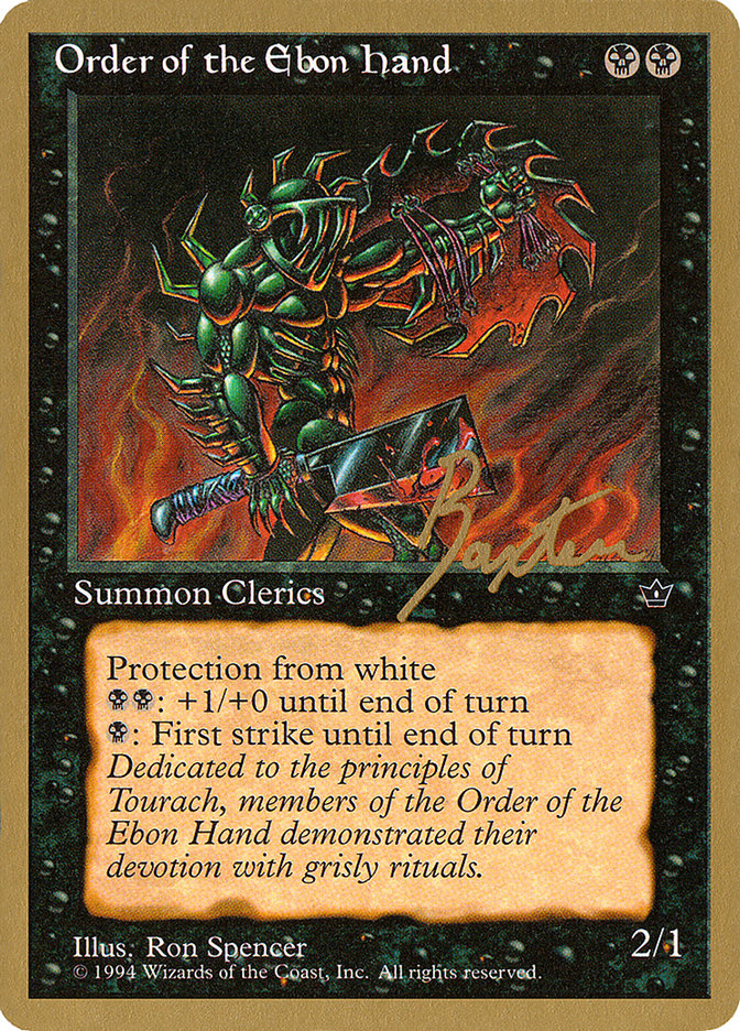 Order of the Ebon Hand (Spencer) (George Baxter) [Pro Tour Collector Set] Magic: The Gathering