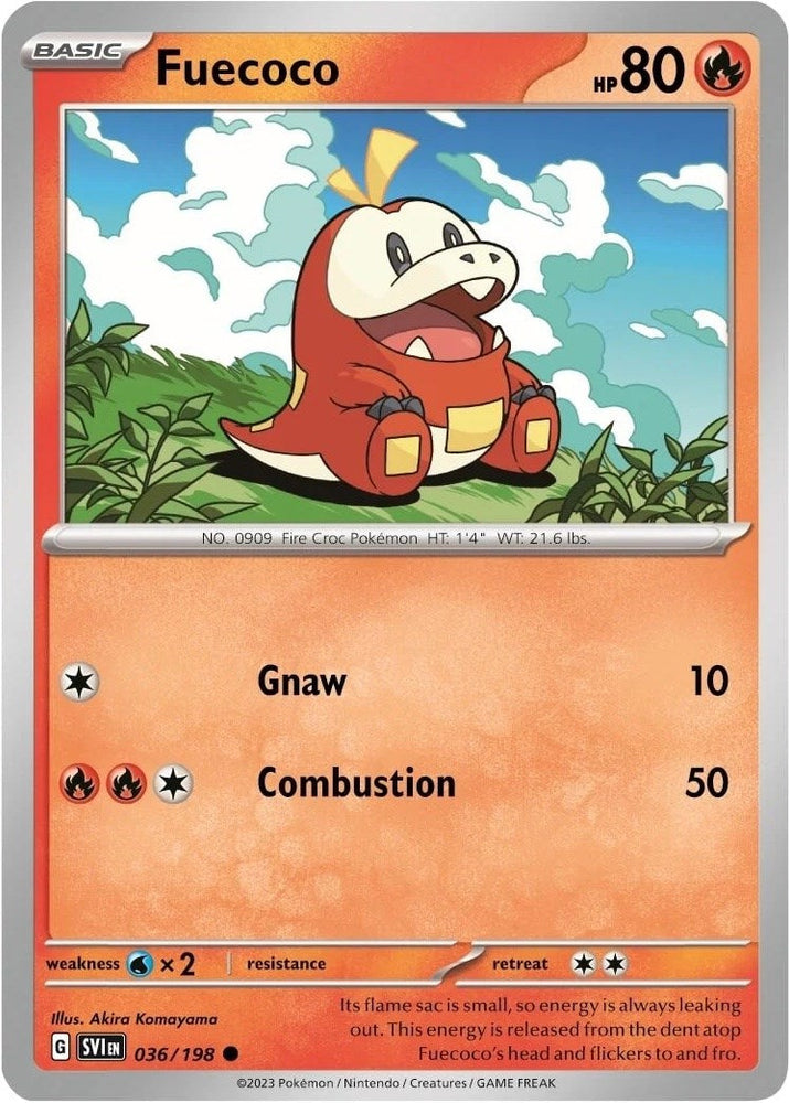 Fuecoco (036/198) (Paldea Collection) [Scarlet & Violet: Base Set] Pokémon