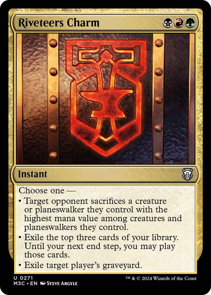 Riveteers Charm (Ripple Foil) [Modern Horizons 3 Commander] Magic: The Gathering