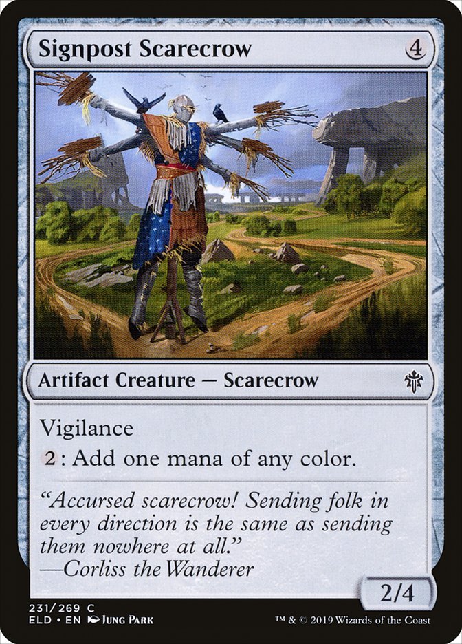 Signpost Scarecrow [Throne of Eldraine] Magic: The Gathering