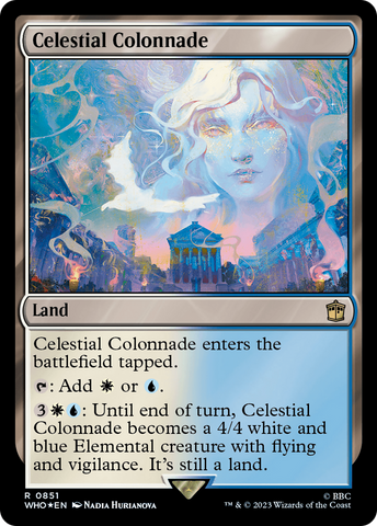 Celestial Colonnade (Surge Foil) [Doctor Who] Magic: The Gathering
