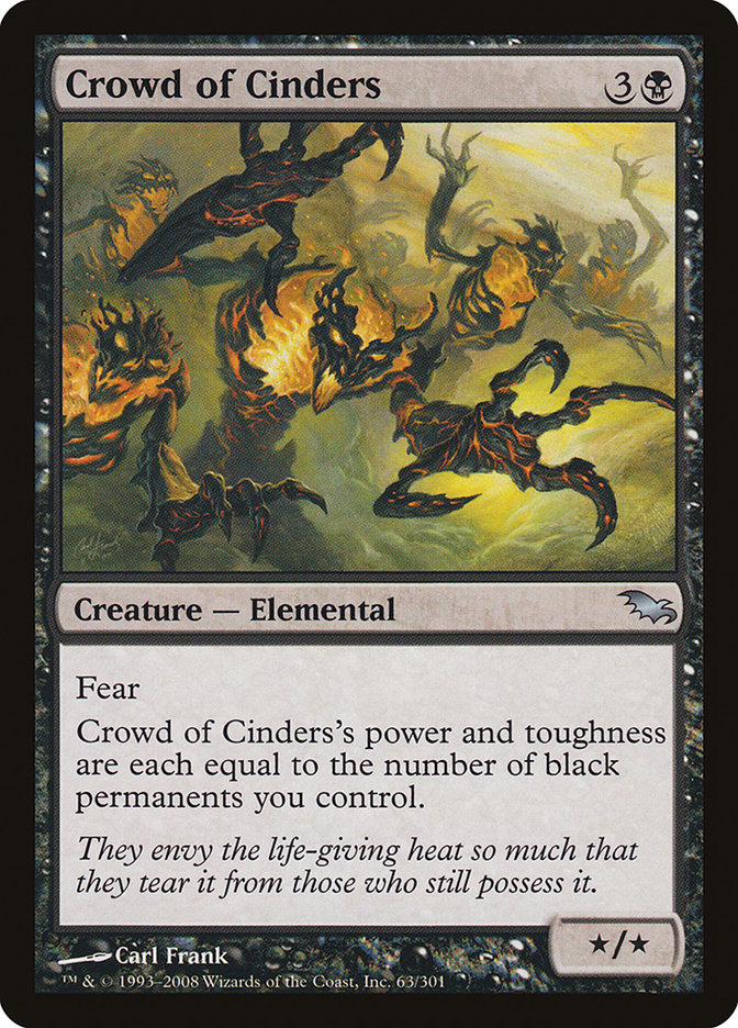 Crowd of Cinders [Shadowmoor] Magic: The Gathering