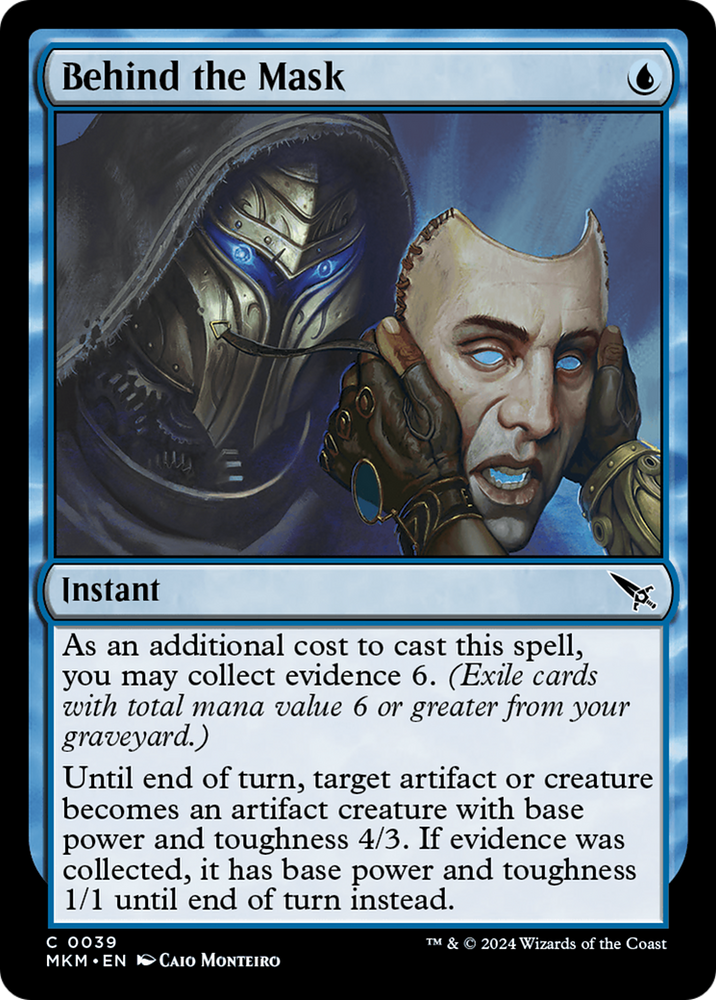 Behind the Mask [Murders at Karlov Manor] Magic: The Gathering