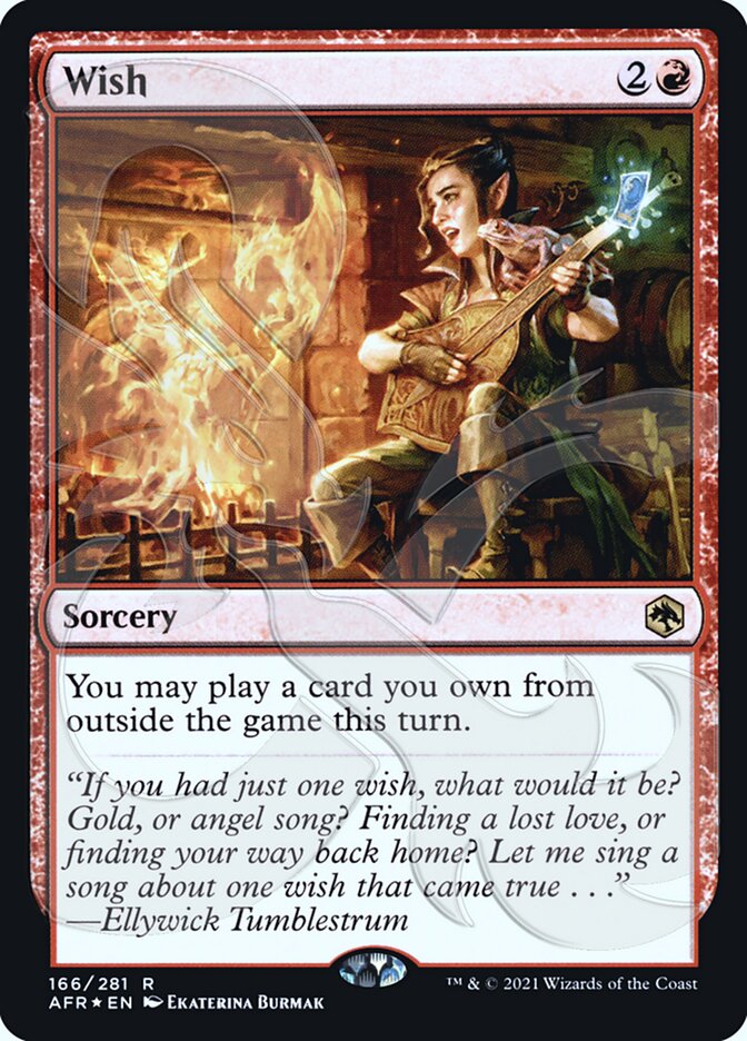 Wish (Ampersand Promo) [Dungeons & Dragons: Adventures in the Forgotten Realms Promos] Magic: The Gathering