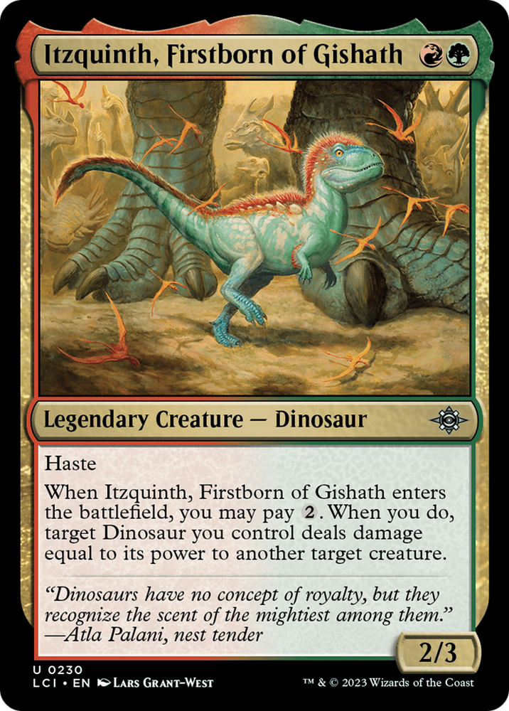 Itzquinth, Firstborn of Gishath [The Lost Caverns of Ixalan] Magic: The Gathering