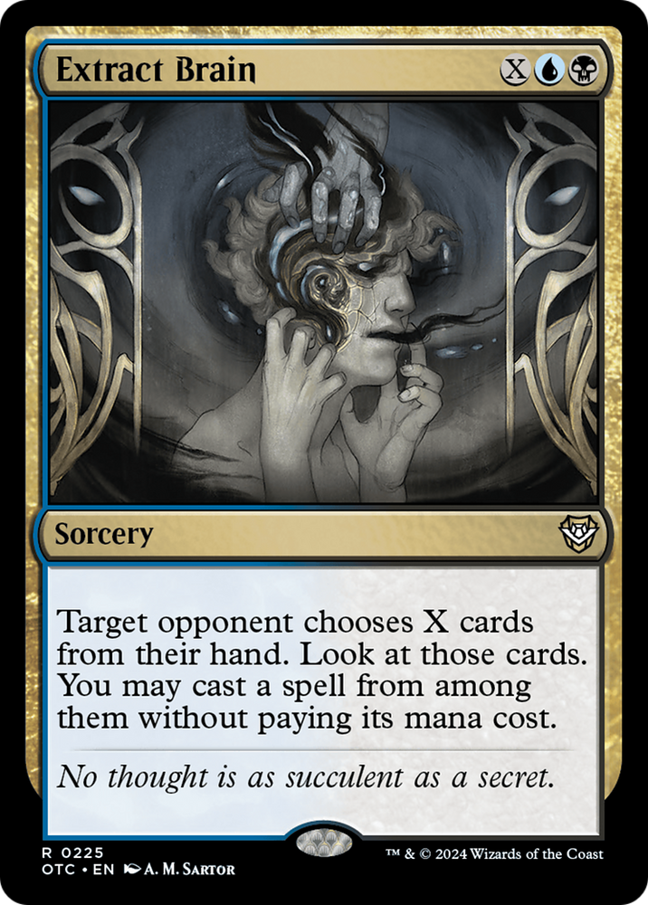 Extract Brain [Outlaws of Thunder Junction Commander] Magic: The Gathering