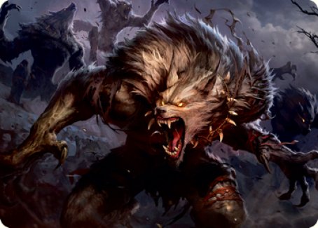 Village Reavers Art Card [Innistrad: Midnight Hunt Art Series] Magic: The Gathering