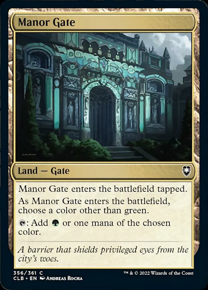 Manor Gate [Commander Legends: Battle for Baldur's Gate] Magic: The Gathering