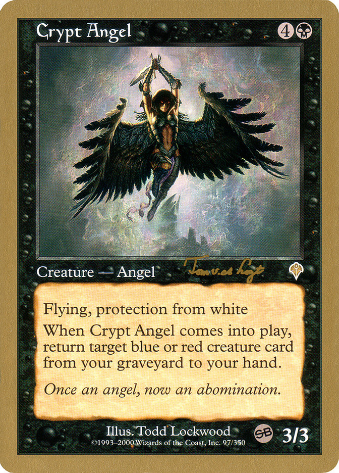 Crypt Angel (Tom van de Logt) (SB) [World Championship Decks 2001] Magic: The Gathering