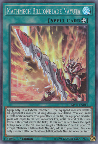Mathmech Billionblade Nayuta [MYFI-EN011] Super Rare - Yugioh Cards For Your TCG Needs!