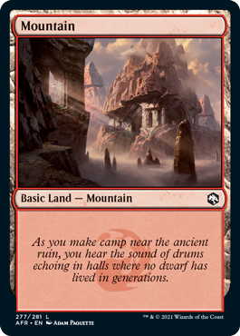 Mountain (277) [Dungeons & Dragons: Adventures in the Forgotten Realms] Magic: The Gathering