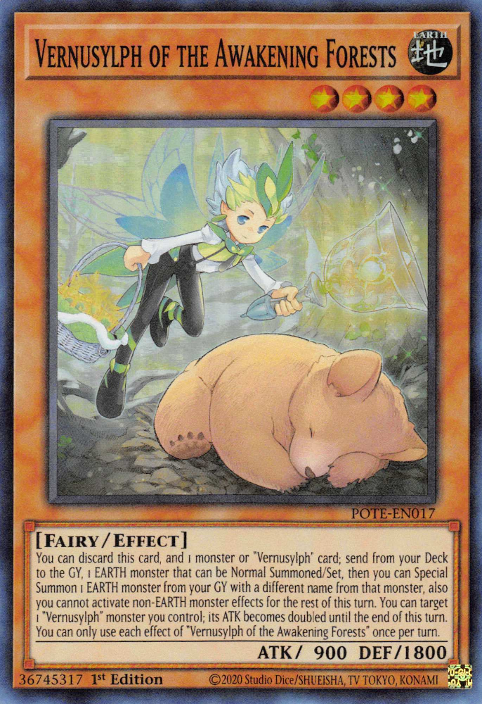 Vernusylph of the Awakening Forests [POTE-EN017] Super Rare - Yugioh Cards For Your TCG Needs!