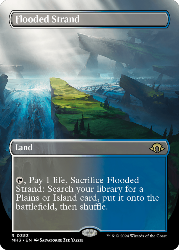 Flooded Strand (Borderless) [Modern Horizons 3] Magic: The Gathering