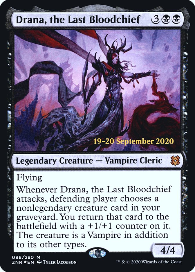 Drana, the Last Bloodchief [Zendikar Rising Prerelease Promos] Magic: The Gathering