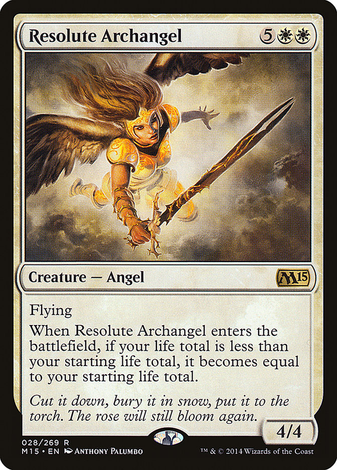 Resolute Archangel [Magic 2015] Magic: The Gathering