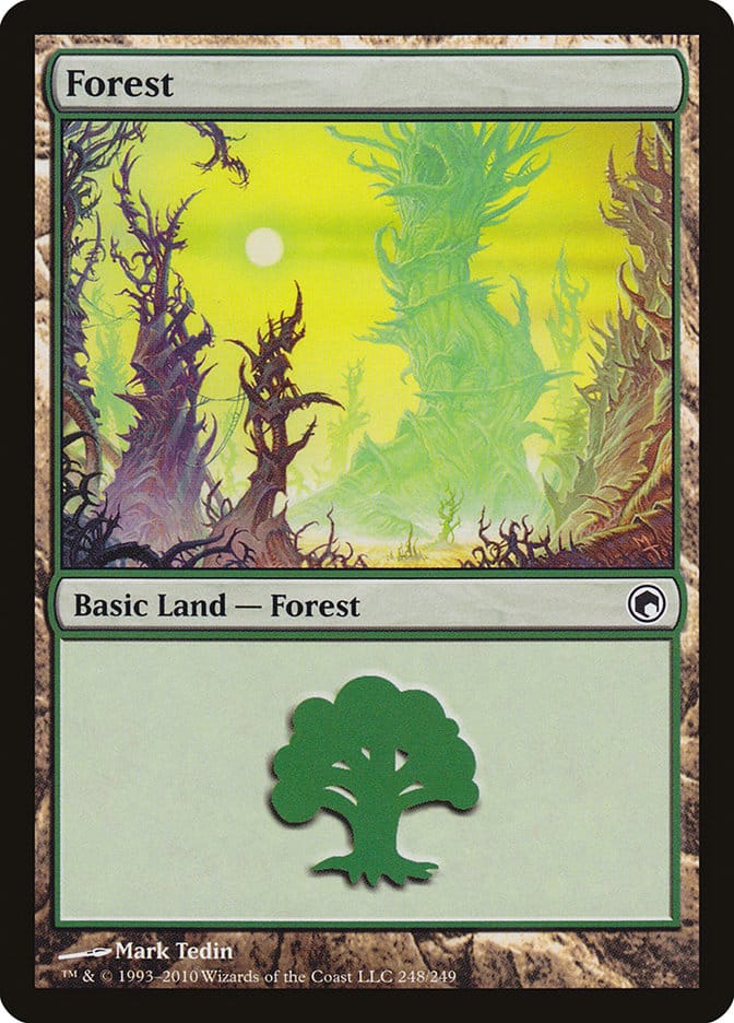 Forest (248) [Scars of Mirrodin] Magic: The Gathering