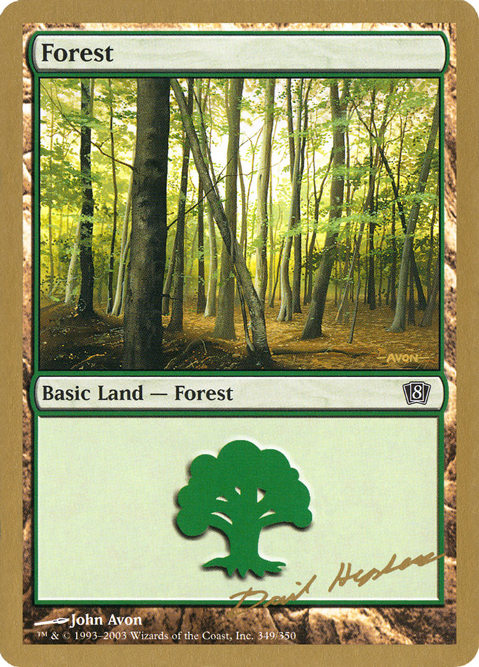 Forest (dh349) (Dave Humpherys) [World Championship Decks 2003] Magic: The Gathering