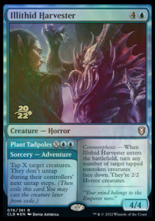 Illithid Harvester // Plant Tadpoles [Commander Legends: Battle for Baldur's Gate Prerelease Promos] Magic: The Gathering