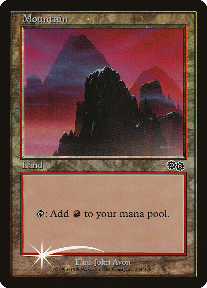 Mountain (5) [Arena League 1999] Magic: The Gathering