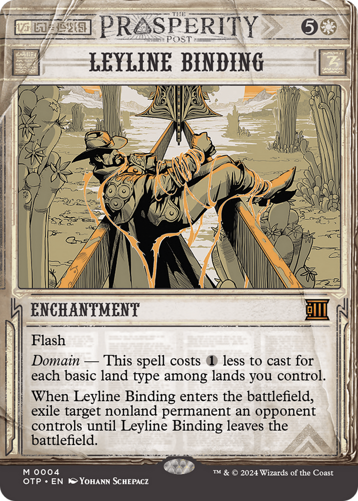 Leyline Binding [Outlaws of Thunder Junction: Breaking News] Magic: The Gathering