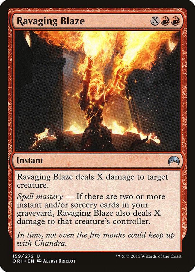 Ravaging Blaze [Magic Origins] Magic: The Gathering