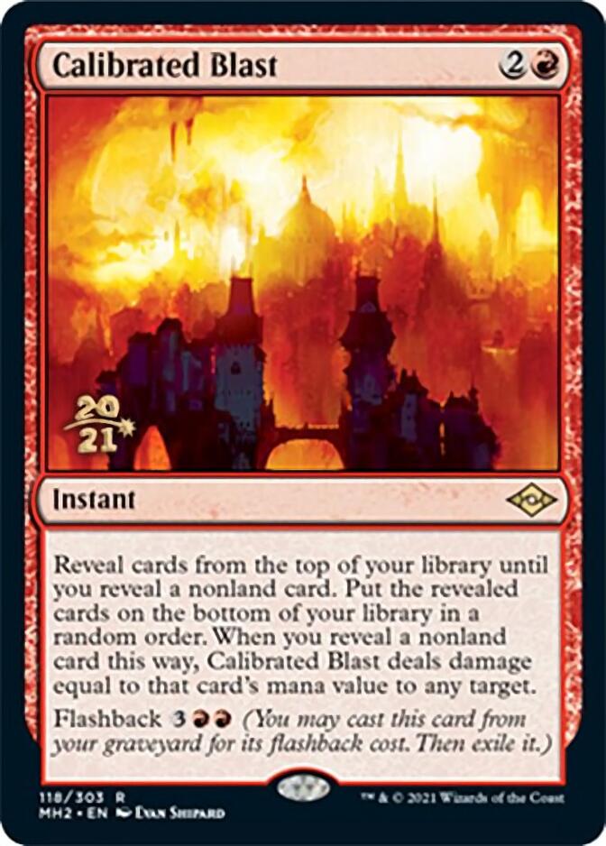 Calibrated Blast [Modern Horizons 2 Prerelease Promos] Magic: The Gathering