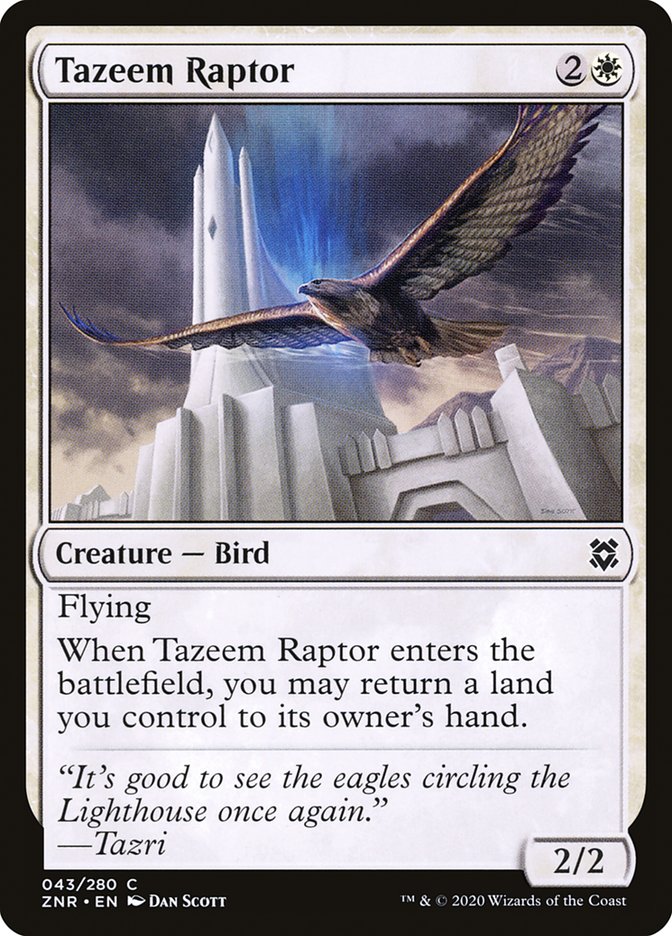Tazeem Raptor [Zendikar Rising] Magic: The Gathering