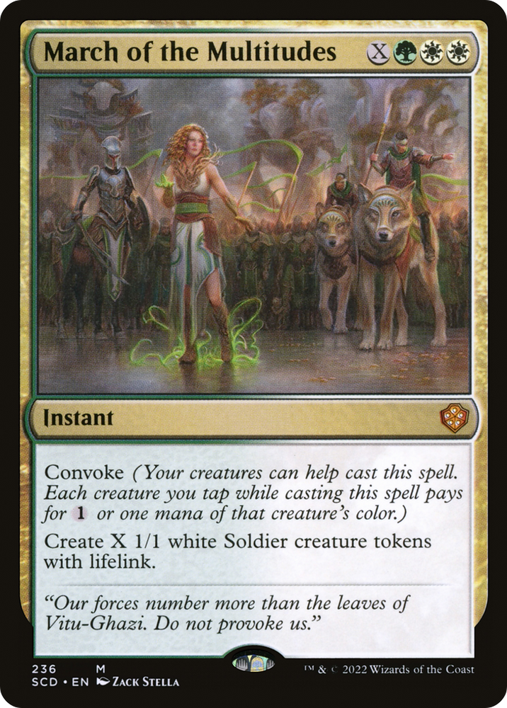 March of the Multitudes [Starter Commander Decks] Magic: The Gathering