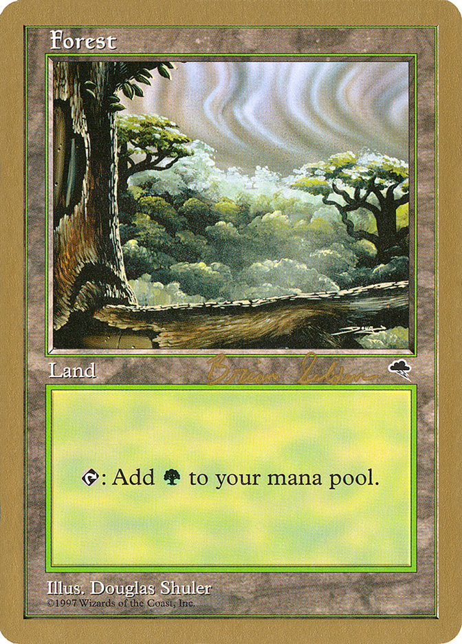 Forest (bs349) (Brian Selden) [World Championship Decks 1998] Magic: The Gathering