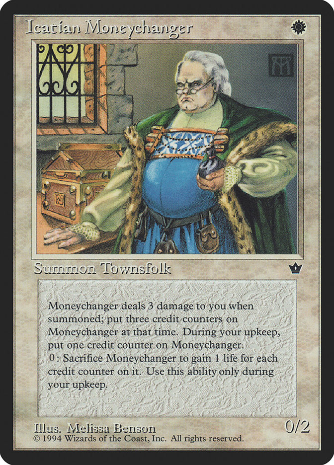 Icatian Moneychanger (Melissa A. Benson) [Fallen Empires] Magic: The Gathering