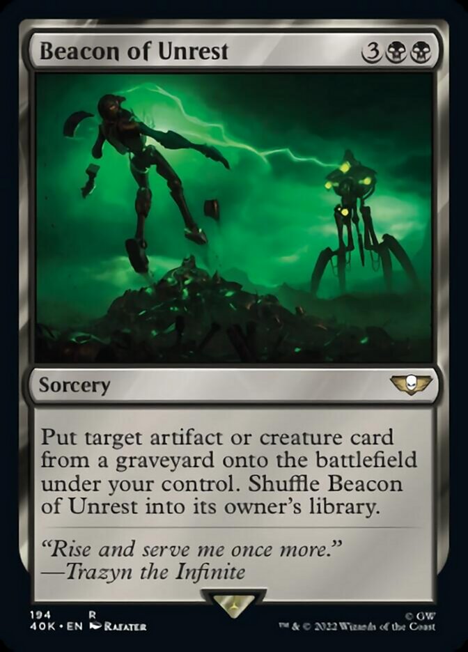 Beacon of Unrest (Surge Foil) [Warhammer 40,000] Magic: The Gathering