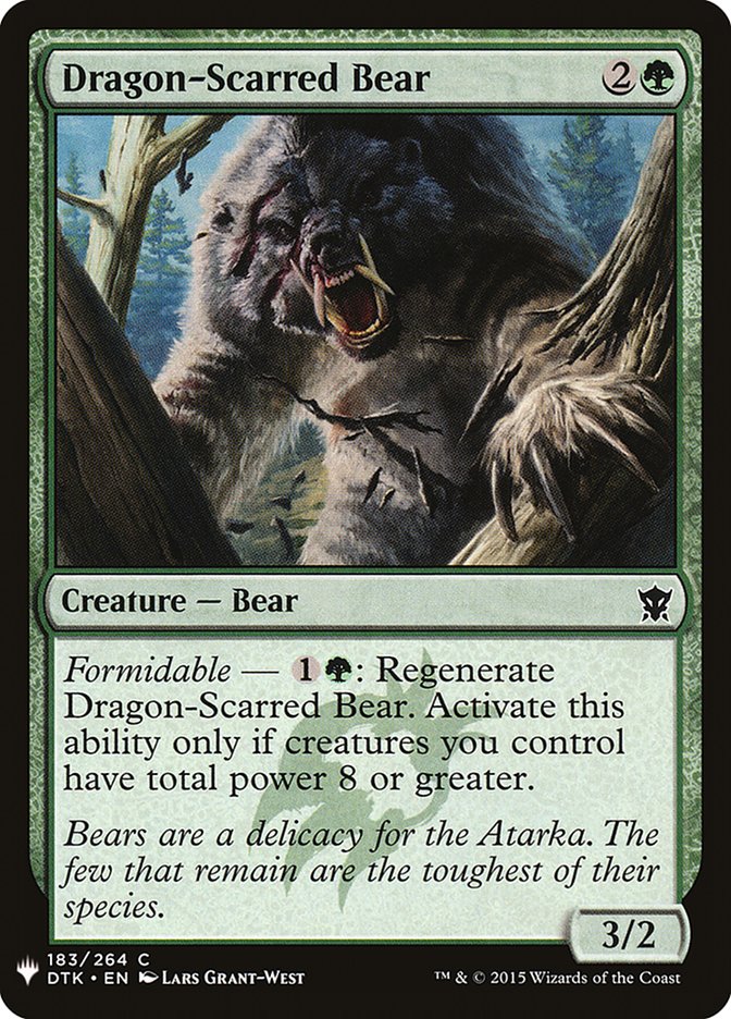 Dragon-Scarred Bear [Mystery Booster] Magic: The Gathering