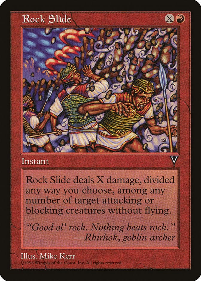 Rock Slide [Visions] Magic: The Gathering