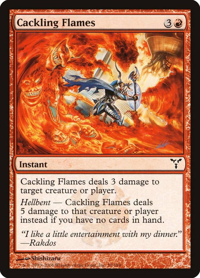 Cackling Flames [Dissension] Magic: The Gathering