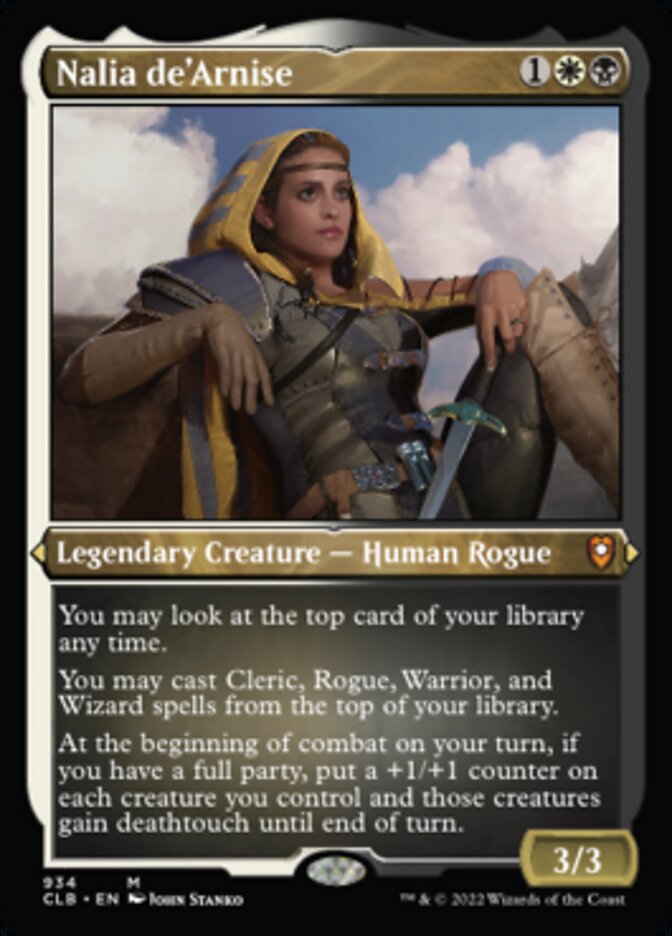 Nalia de'Arnise (Display Commander) (Foil Etched) [Commander Legends: Battle for Baldur's Gate] Magic: The Gathering